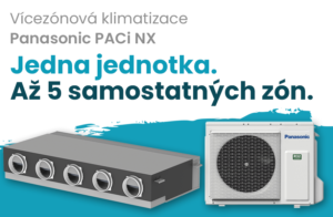 Vícezónová kanálová klimatizace panasonic PACi NX